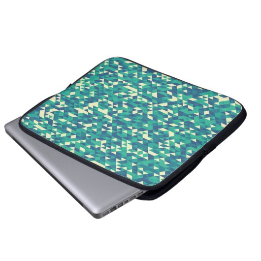 Muster mit zufällig gefärbten Diamanten Generative Laptopschutzhülle (Vorne Knopf)