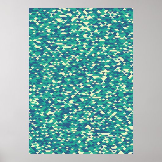 Muster mit zufällig gefärbten Diamanten Generative Poster (Vorne)