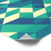 Muster mit zufällig gefärbten Diamanten Generative Poster (Ecke)