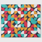 Muster mit zufällig gefärbten Dreiecken Generativ  Geschenkpapier (Flach)