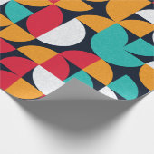 Muster mit zufällig gefärbten Dreiecken Generativ  Geschenkpapier (Ecke)