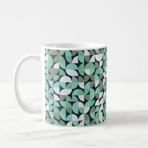 Muster mit zufällig gefärbten Dreiecken Generativ  Kaffeetasse