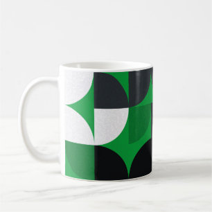 Muster mit zufällig gefärbten Dreiecken Generativ  Kaffeetasse