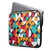 Muster mit zufällig gefärbten Dreiecken Generativ Laptopschutzhülle (Vorderseite Links)