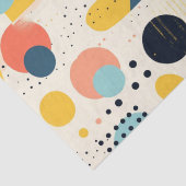 Muster Mitte des Jahrhunderts. Abstrakte Formen Seidenpapier (Detail)