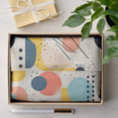 Muster Mitte des Jahrhunderts. Abstrakte Formen Seidenpapier (Geschenk)