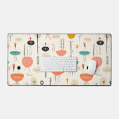 Muster Mitte des Jahrhunderts Schreibtischunterlage (Tastatur & Maus)