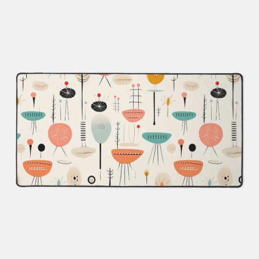 Muster Mitte des Jahrhunderts Schreibtischunterlage (Vorderseite)