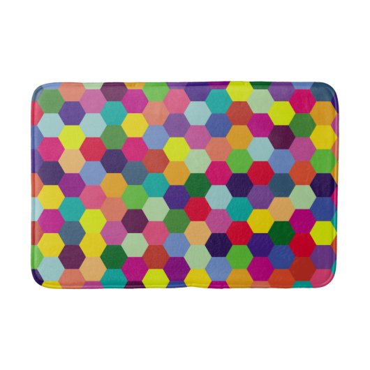 Muster Modern farbenfroh - Modefeder-Hipster Badematte (Vorderseite)