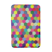 Muster Modern farbenfroh - Modefeder-Hipster Badematte (Vorderseite Vertikal)