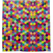 Muster Modern farbenfroh - Modefeder-Hipster Duschvorhang (Vorderseite)