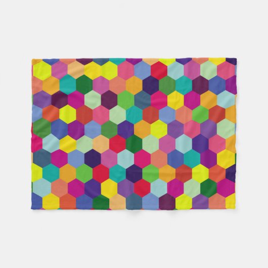 Muster Modern farbenfroh - Modefeder-Hipster Fleecedecke (Vorderseite (Horizontal))