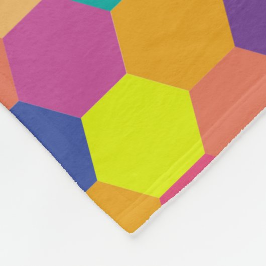 Muster Modern farbenfroh - Modefeder-Hipster Fleecedecke (Ecke)