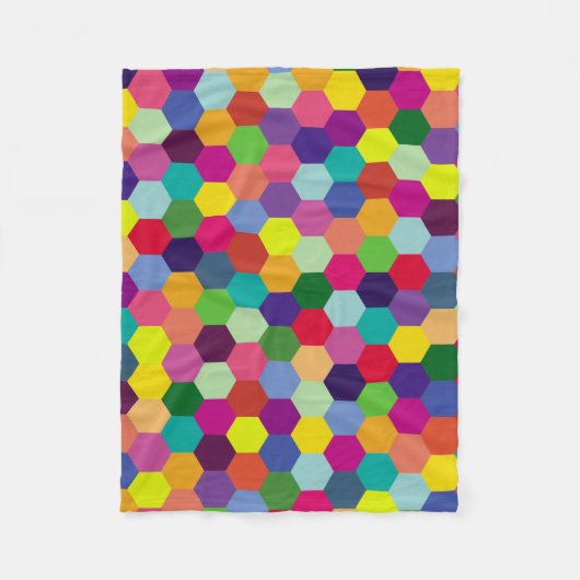 Muster Modern farbenfroh - Modefeder-Hipster Fleecedecke (Vorderseite)