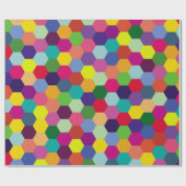 Muster Modern farbenfroh - Modefeder-Hipster Geschenkpapier (Flach)