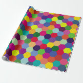 Muster Modern farbenfroh - Modefeder-Hipster Geschenkpapier (Ungerollt)