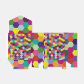 Muster Modern farbenfroh - Modefeder-Hipster Geschenkschachtel (Ungefaltet)