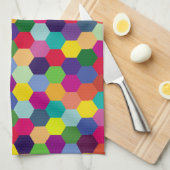 Muster Modern farbenfroh - Modefeder-Hipster Geschirrtuch (Viertel Falte)