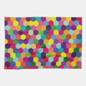 Muster Modern farbenfroh - Modefeder-Hipster Geschirrtuch (Horizontal)