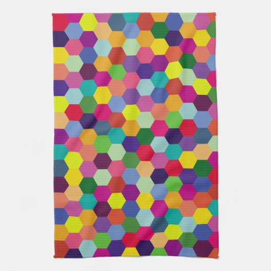 Muster Modern farbenfroh - Modefeder-Hipster Geschirrtuch (Vertikal)