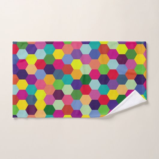 Muster Modern farbenfroh - Modefeder-Hipster Handtuch (Handtuch)