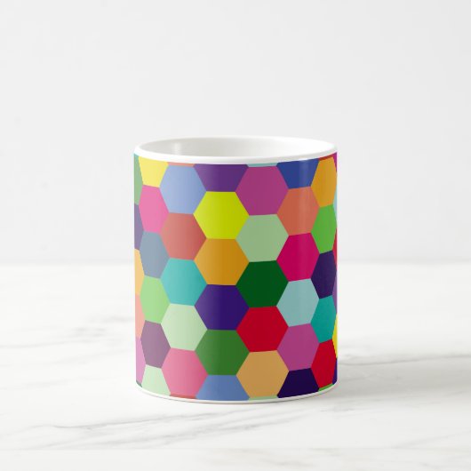 Muster Modern farbenfroh - Modefeder-Hipster Kaffeetasse (Mittel)