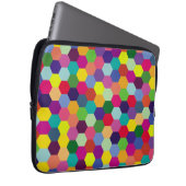 Muster Modern farbenfroh - Modefeder-Hipster Laptopschutzhülle (Vorne Rechts)