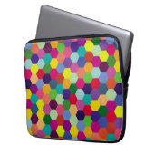 Muster Modern farbenfroh - Modefeder-Hipster Laptopschutzhülle (Vorderseite Links)