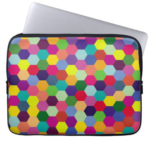 Muster Modern farbenfroh - Modefeder-Hipster Laptopschutzhülle