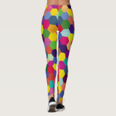 Muster Modern farbenfroh - Modefeder-Hipster Leggings (Rückseite)