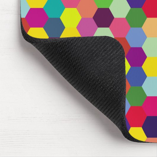 Muster Modern farbenfroh - Modefeder-Hipster Mousepad (Ecke)