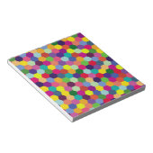 Muster Modern farbenfroh - Modefeder-Hipster Notizblock (angewinkelt)