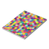 Muster Modern farbenfroh - Modefeder-Hipster Notizblock (Rotiert)