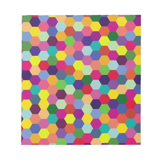 Muster Modern farbenfroh - Modefeder-Hipster Notizblock (Vorderseite)