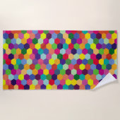 Muster Modern farbenfroh - Modefeder-Hipster Strandtuch (Vorderseite)