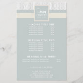 Muster Moderne Berufliche Handarbeit Flyer (Vorne)