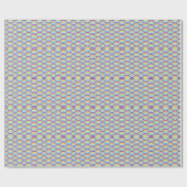 Muster Moderne, stilvolle Geometrie Vintag Geschenkpapier (Flach)