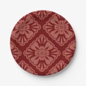 Muster Moderne, stilvolle geometrische Trendy Pappteller (Vorderseite)