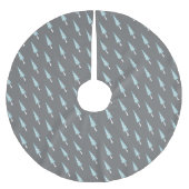 Muster moderner geometrischer Baumen Polyester Weihnachtsbaumdecke (Vorderseite)