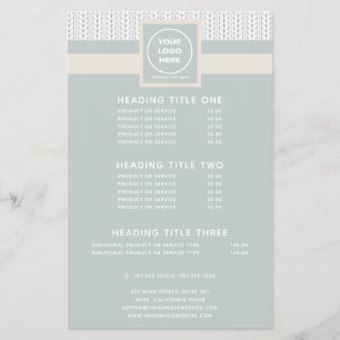 Muster Modernes Berufliches Logo Flyer