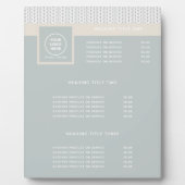 Muster Modernes Berufliches Logo Fotoplatte (Vorderseite)