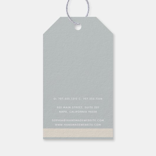 Muster Modernes Berufliches Logo Geschenkanhänger (Rückseite)