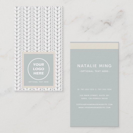 Muster Modernes Berufliches Logo Visitenkarte (Vorne/Hinten)