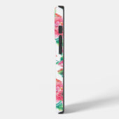 Muster-Monogramm für Girl-Pink-Blume Case-Mate iPhone Hülle (Rückseite / Links)