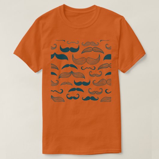 Muster Movember wachsen T-Shirt (Design vorne)