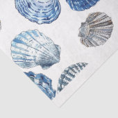Muster-Muscheln für blaue Clam Seidenpapier (Ausschnitt)