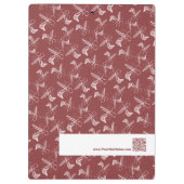 Muster-Muster für Stylist-Modelle Burgundy Pink We Klemmbrett (Rückseite)