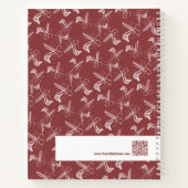 Muster-Muster für Stylist-Modelle Burgundy Pink We Notizblock (Rückseite)