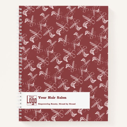 Muster-Muster für Stylist-Modelle Burgundy Pink We Notizblock (Vorderseite)