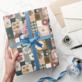Muster-Musterpapier für Blumenmuster Geschenkpapier